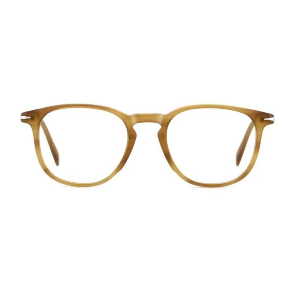 Eyewear by David Beckham Acetaat zonnebril Beige Heren