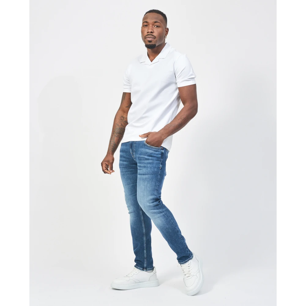 Hugo Boss Witte Katoenen Polo Shirt Regular Fit White Heren