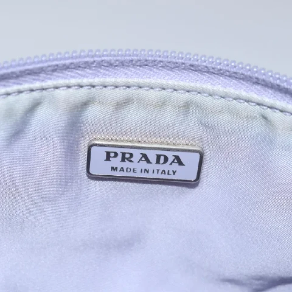 Prada Vintage Pre-owned Leather clutches Purple Dames