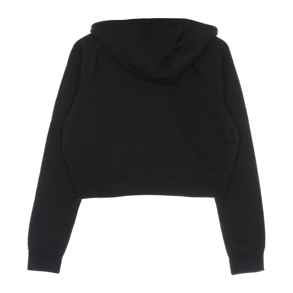 Nike Essential Fleece GX Crop Hoodie Black Dames