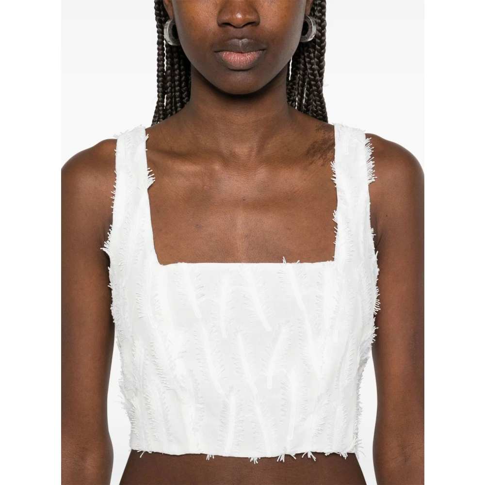 Federica Tosi Witte Top met Unieke Stijl White Dames
