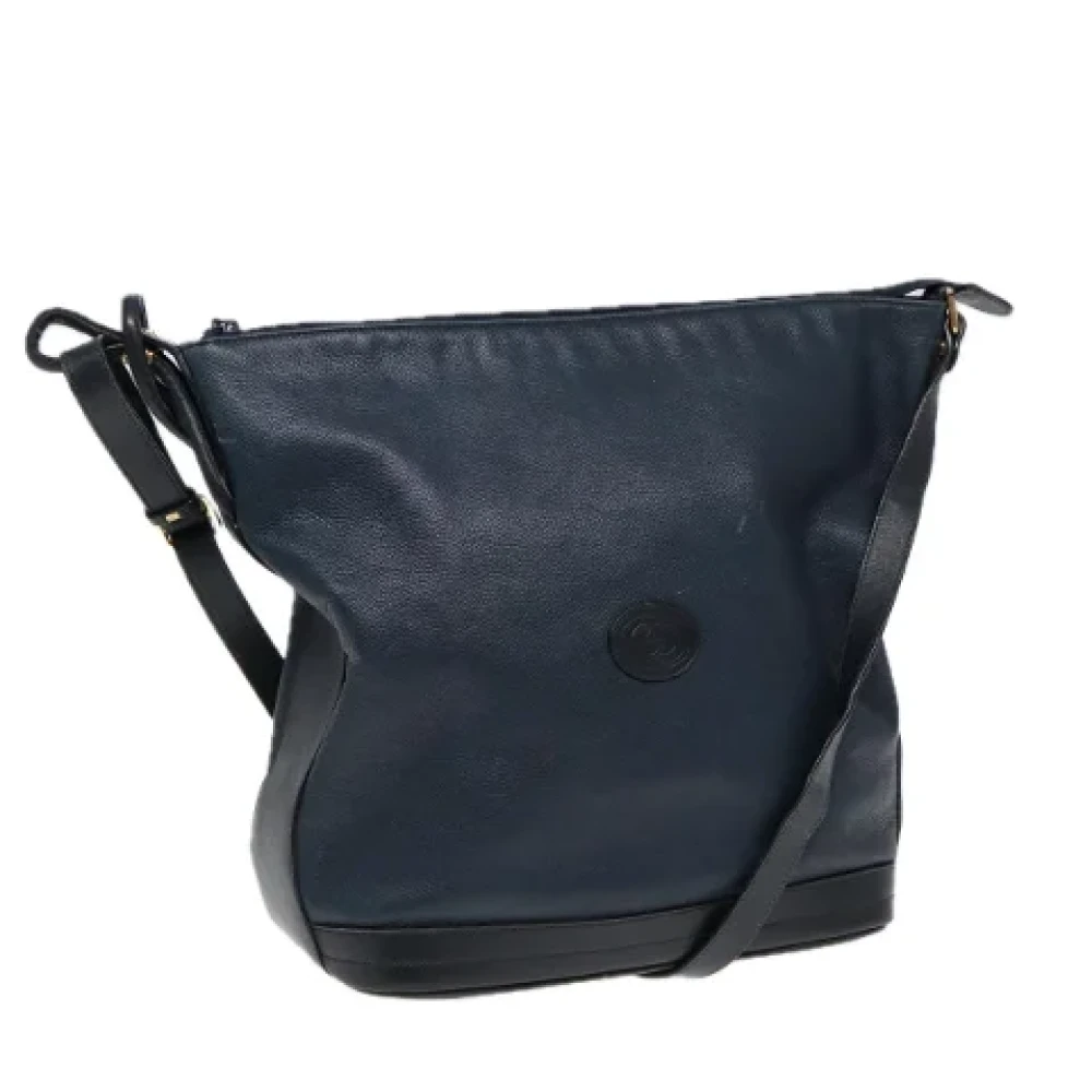 Gucci Vintage Pre-owned Leather gucci-bags Blue Dames