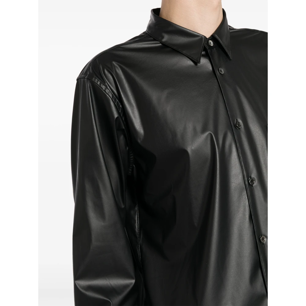 Comme des Garçons Zwarte klassieke kraag overhemd voor mannen Black Heren