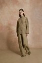 kibal-babouche-femme-en-daim-vert-fonce