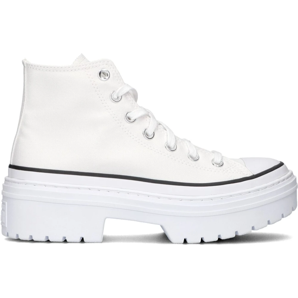 Converse Hög Topp Lugged Heel Sneakers White, Dam