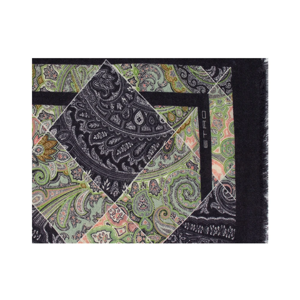 ETRO Paisley Motif Scarf Multicolor Dames