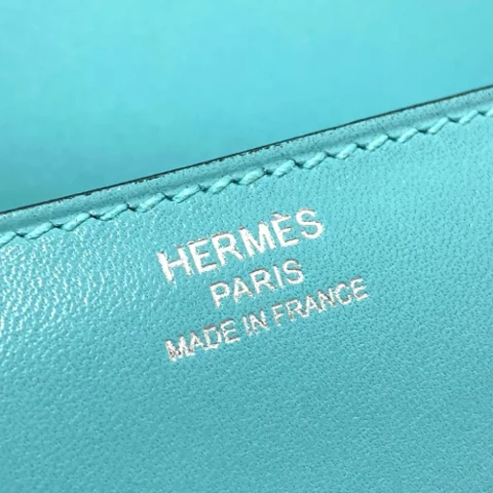 Hermès Vintage Pre-owned Leather shoulder-bags Blue Heren