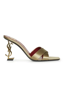Opyum Mules i satin crepe