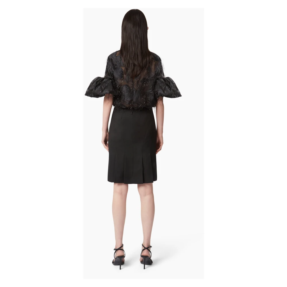 Nina Ricci Lavaliere Shirt With Cocoon Black Dames
