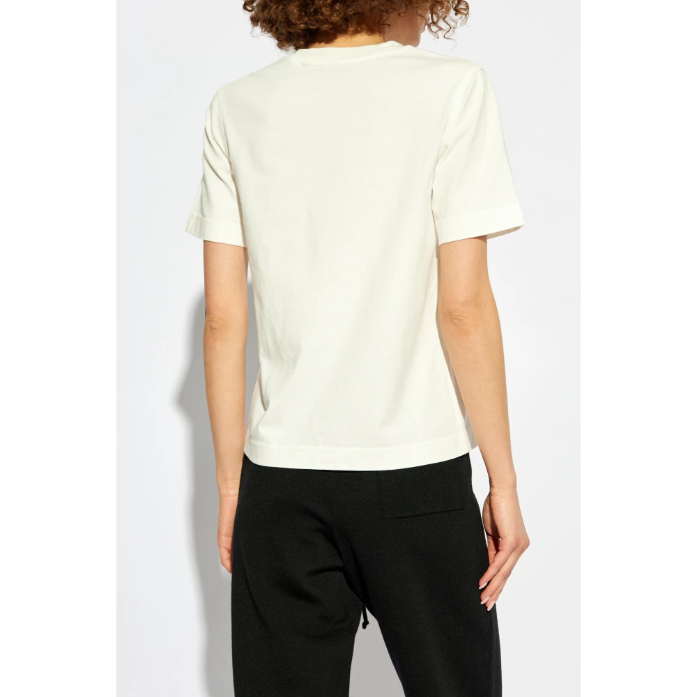 Burberry T-shirt met logo White Dames