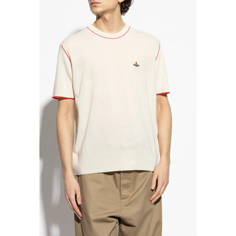 Vivienne Westwood Trui met logo Beige Heren