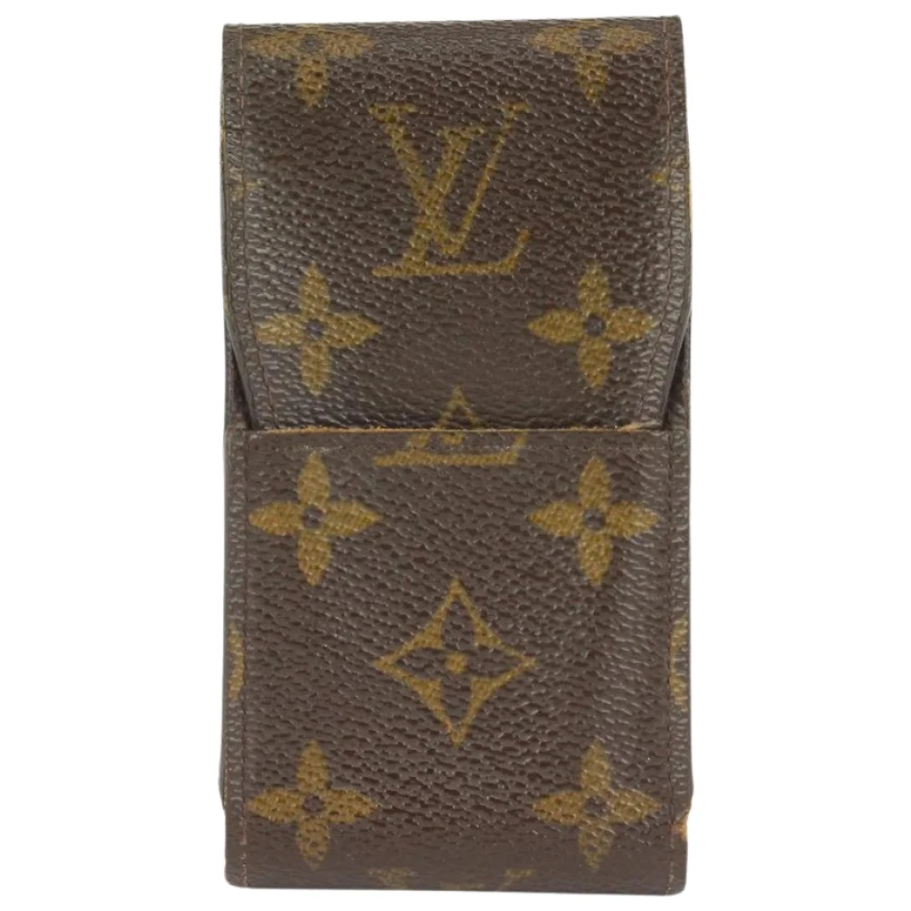 Louis Vuitton Vintage Canvas LV Väskor, Begagnade, Tillverkade i Frankrike Brown, Dam