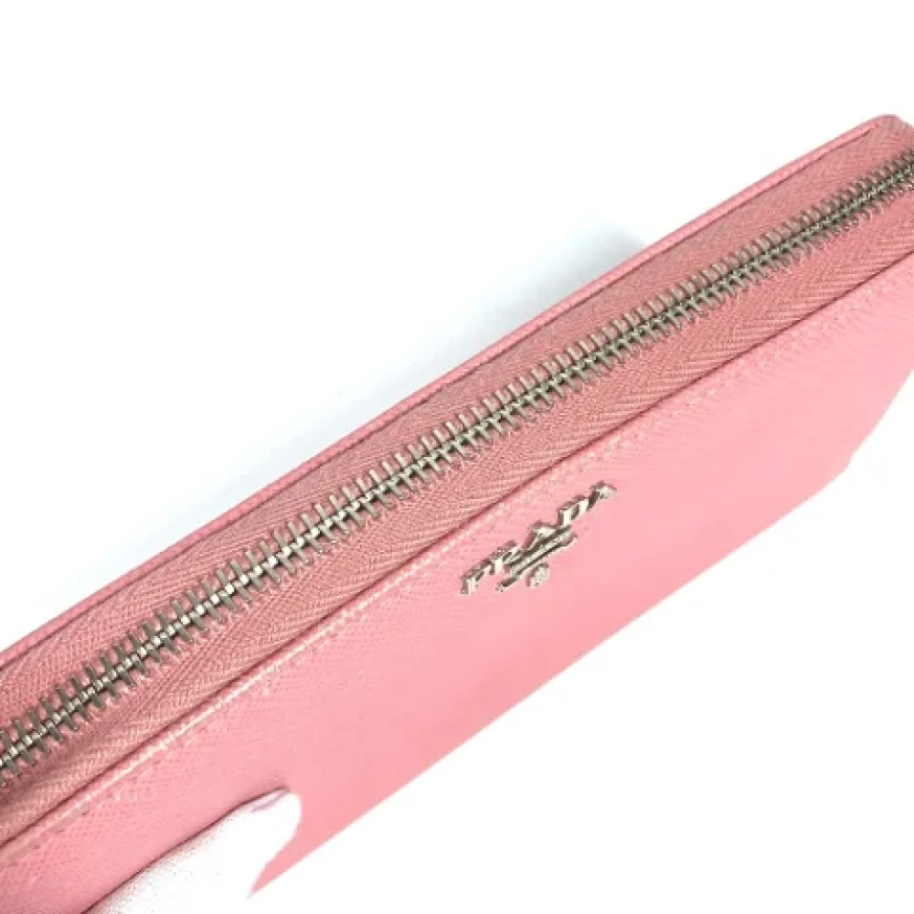 Prada Vintage Pre-owned Leather wallets Pink Dames