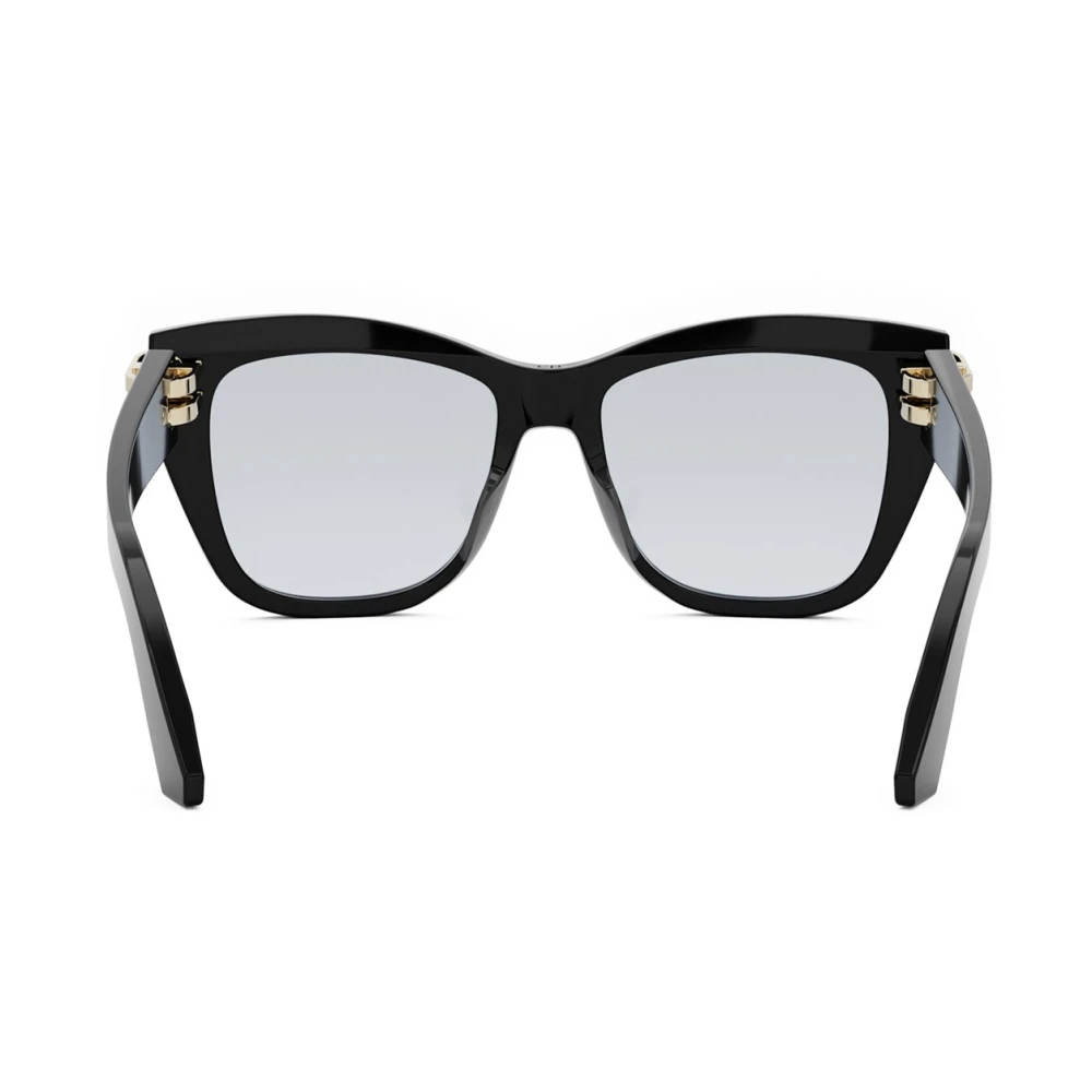 Dior Stijlvolle Zwarte Grote Bril Black Dames