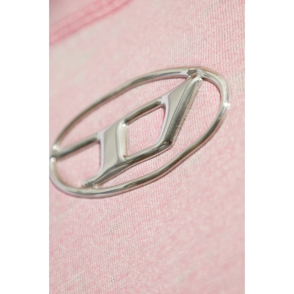 Diesel T-shirt T-Boxt-Pak Pink Heren