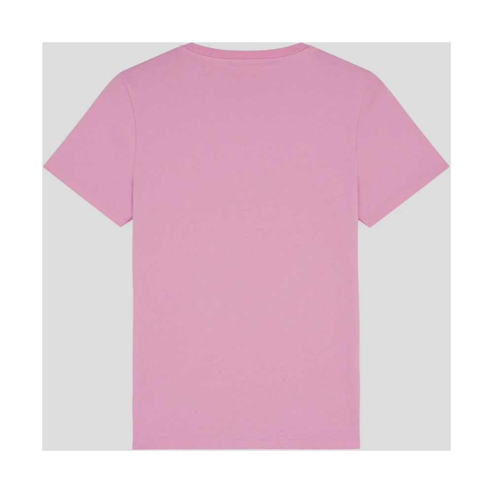 Maison Kitsuné Vos Katoenen T-Shirt Pink Dames