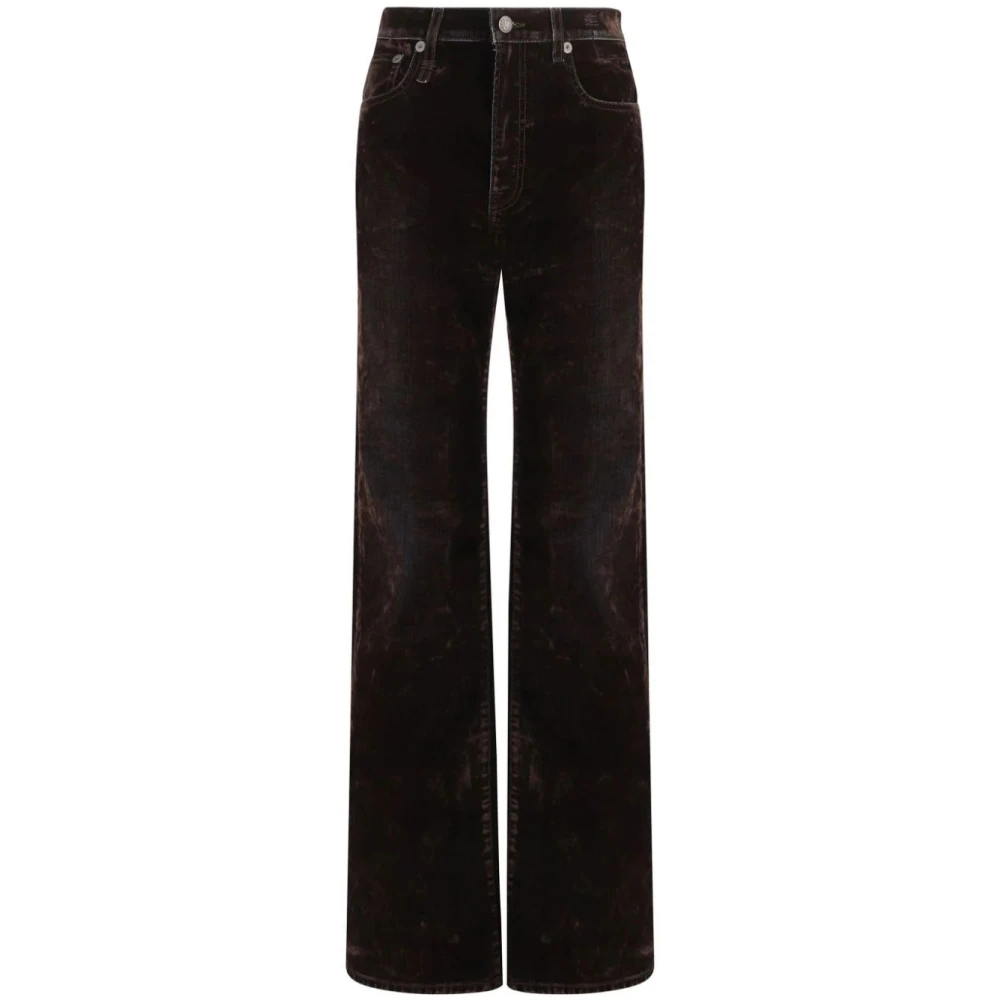 R13 Flocked Brown Jane Jean Brown Dames