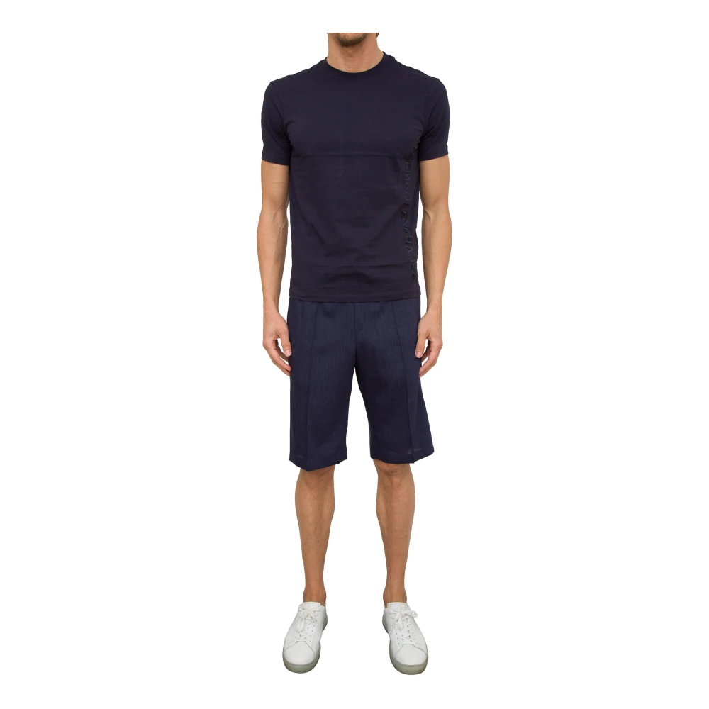 Corneliani Stijlvolle Bermuda Shorts voor Mannen Blue Heren