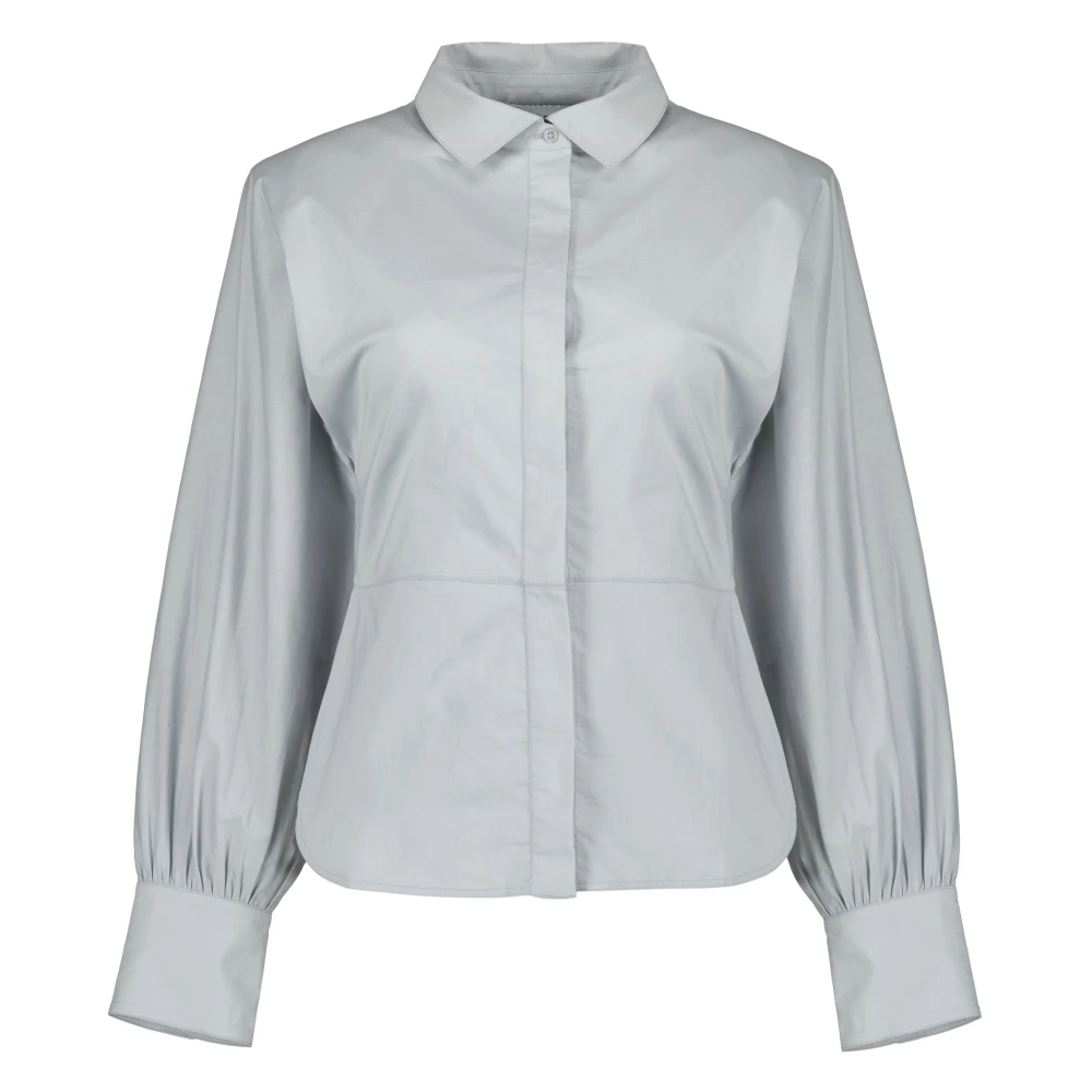 Iro Women's Gray Long Sleeve Cotton Shirt - Shirts - Xs - Blouses & Shirts