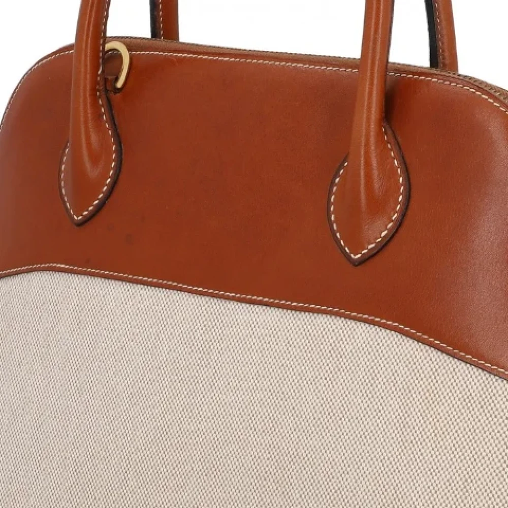 Hermès Vintage Pre-owned Leather handbags Beige Dames
