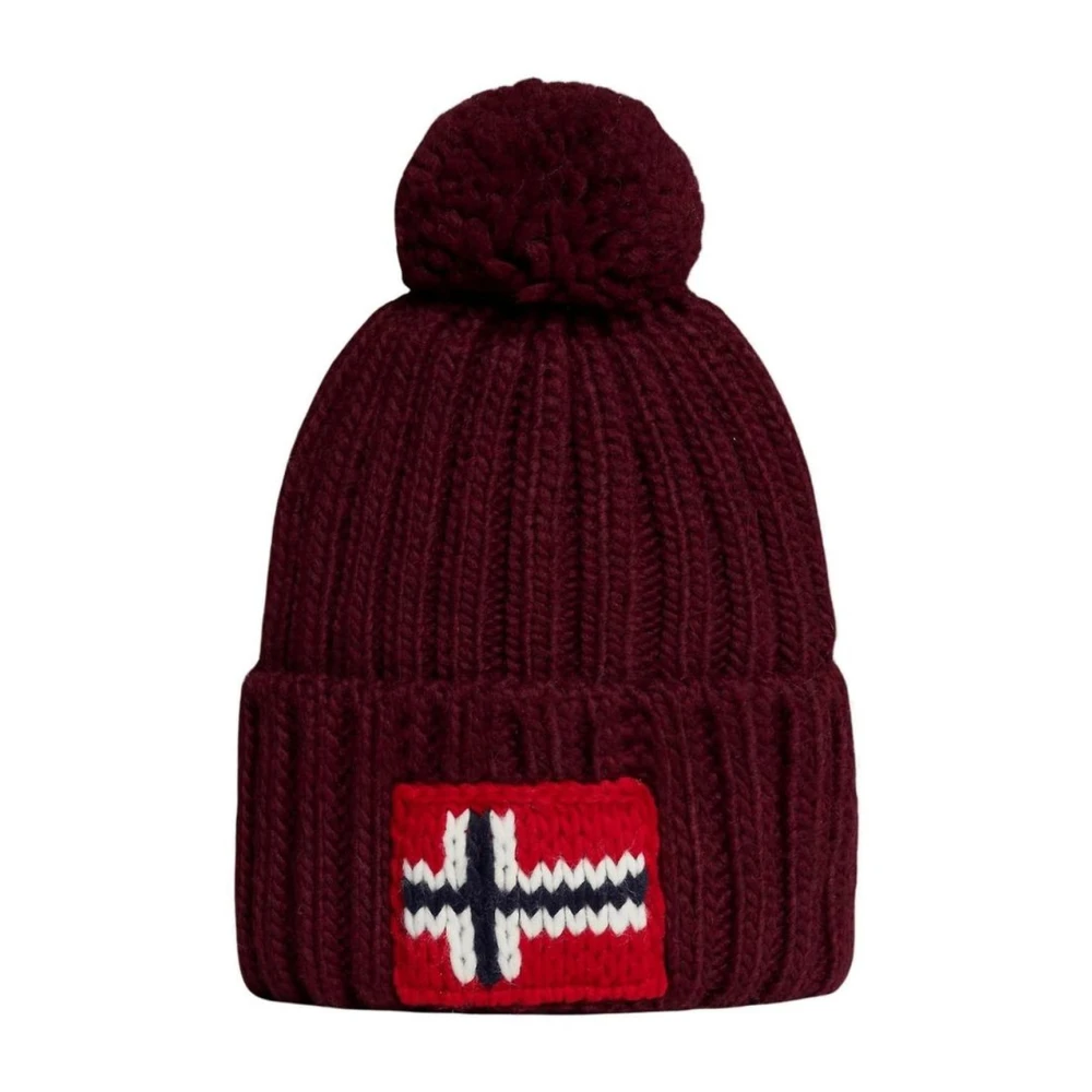 Napapijri Wolmix Baret Herfst Winter Collectie Red Heren