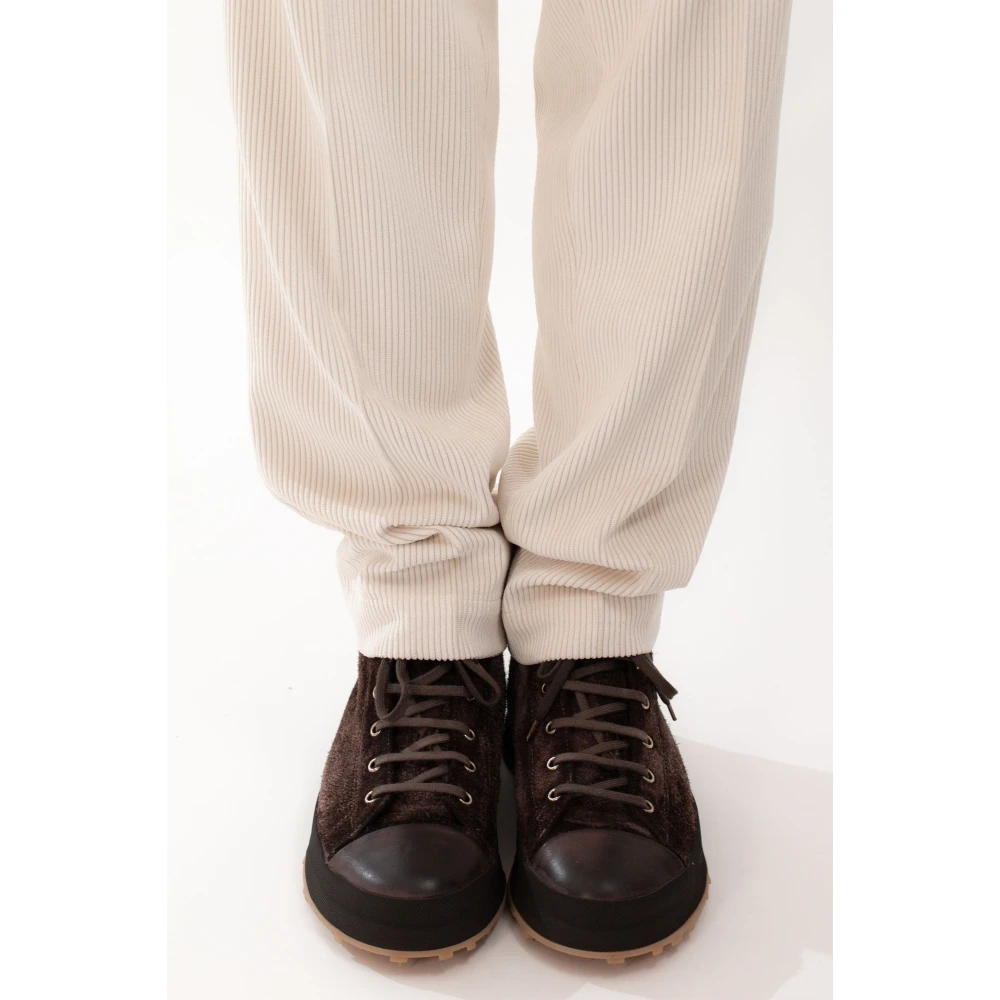 Briglia Needlecord Broek voor Wimbledon Stijl Beige Heren