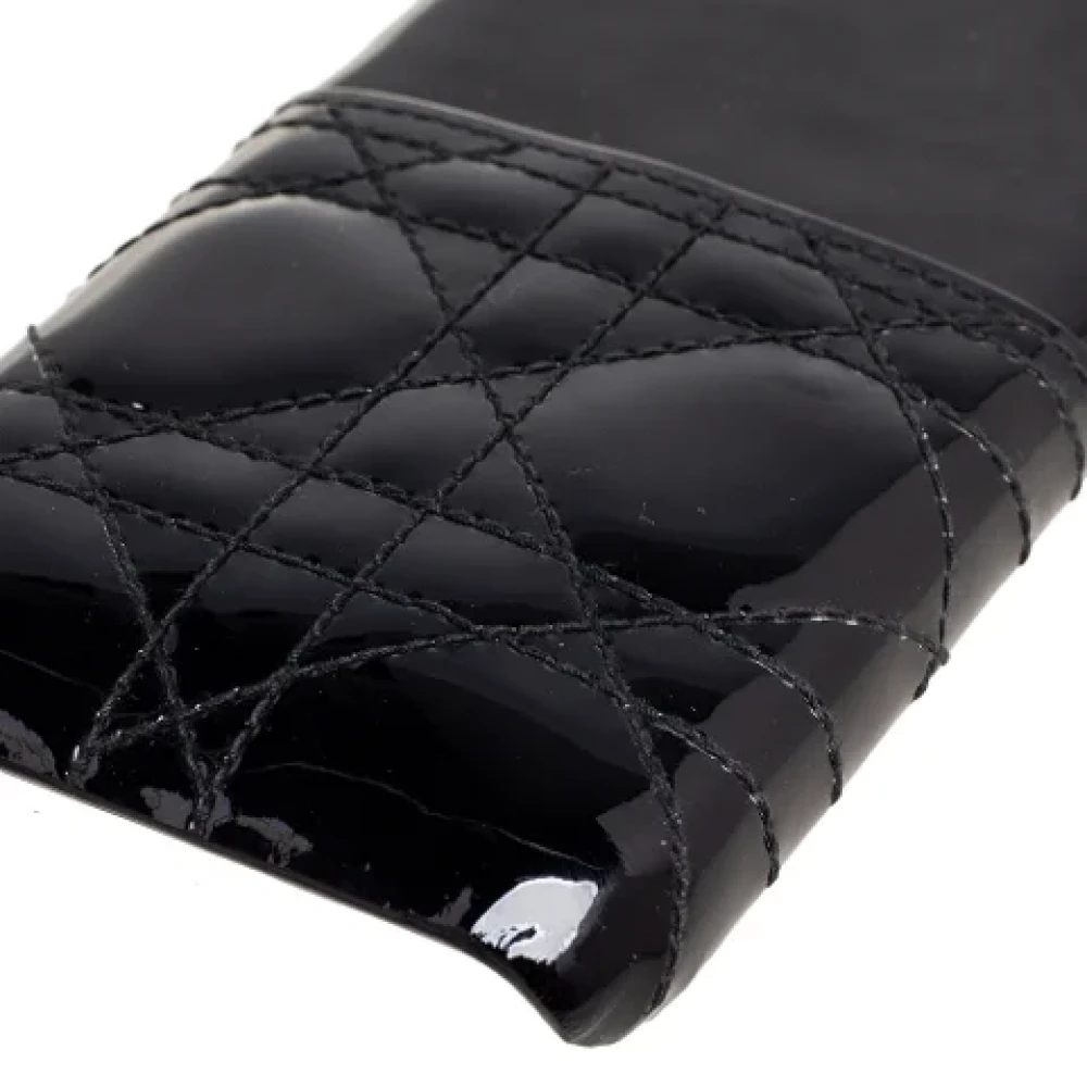 Dior Vintage Pre-owned Leather home-office Black Dames