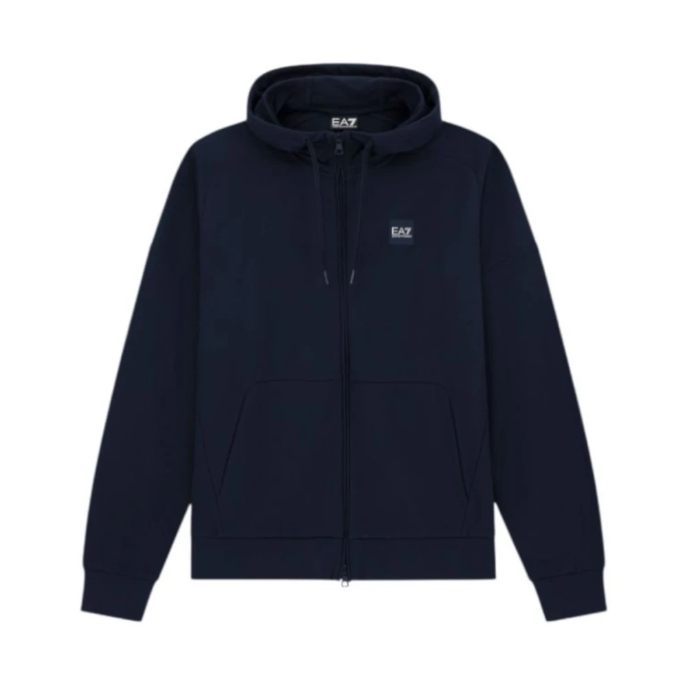 Emporio Armani Ea7 Herren Blau Sweatshirts & Hoodies, Xlgröße: