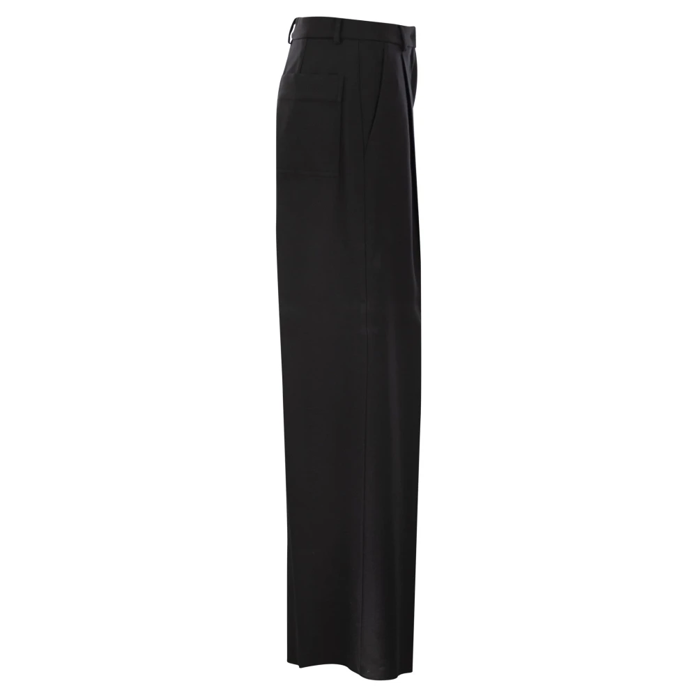 SPORTMAX Wide Trousers Black Dames