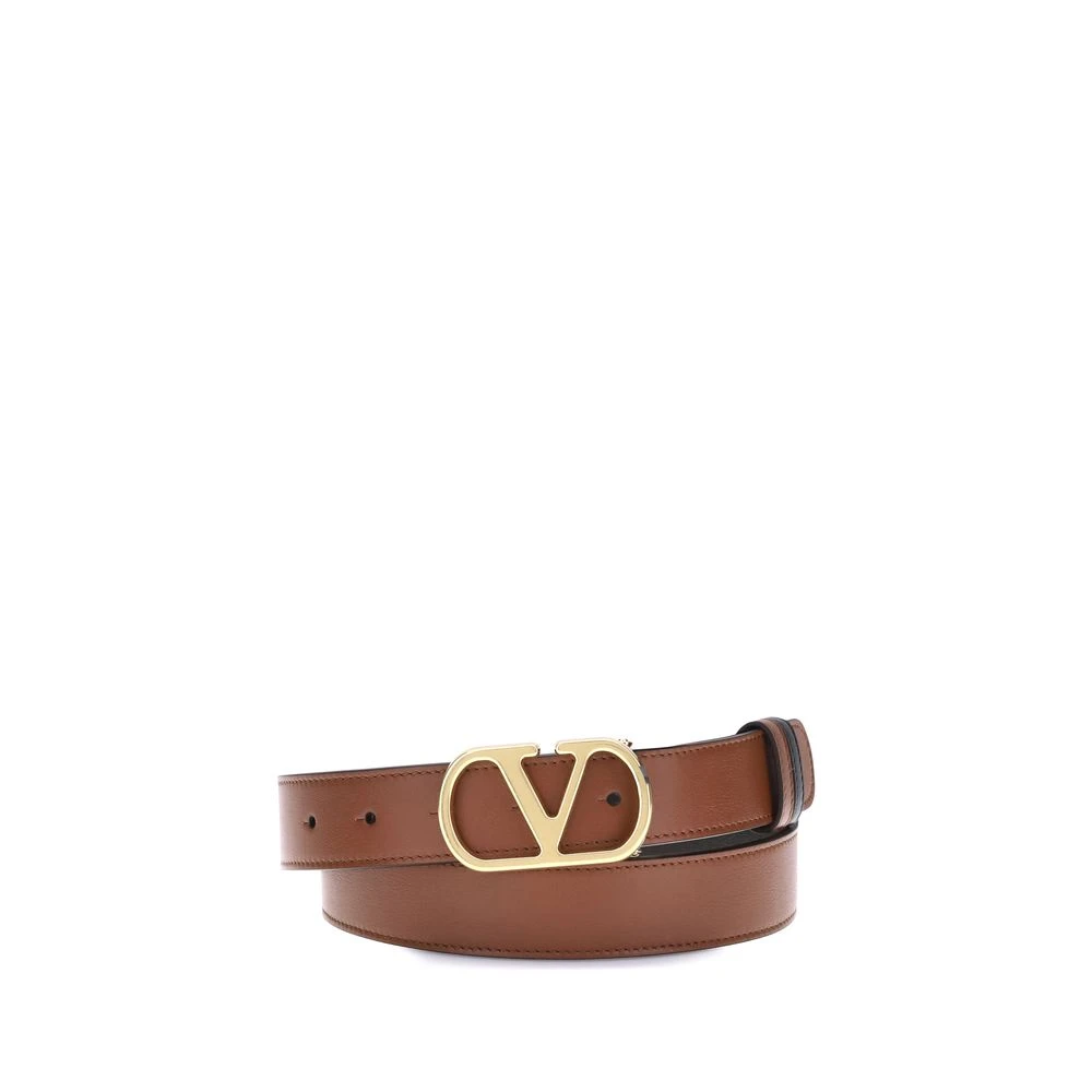 Valentino Garavani Men's Brown Bos Taurus Regular Belt