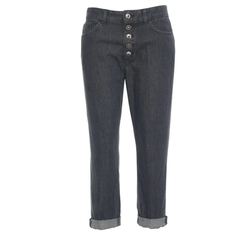 Dondup Donna Nero Jeans, W28, New,