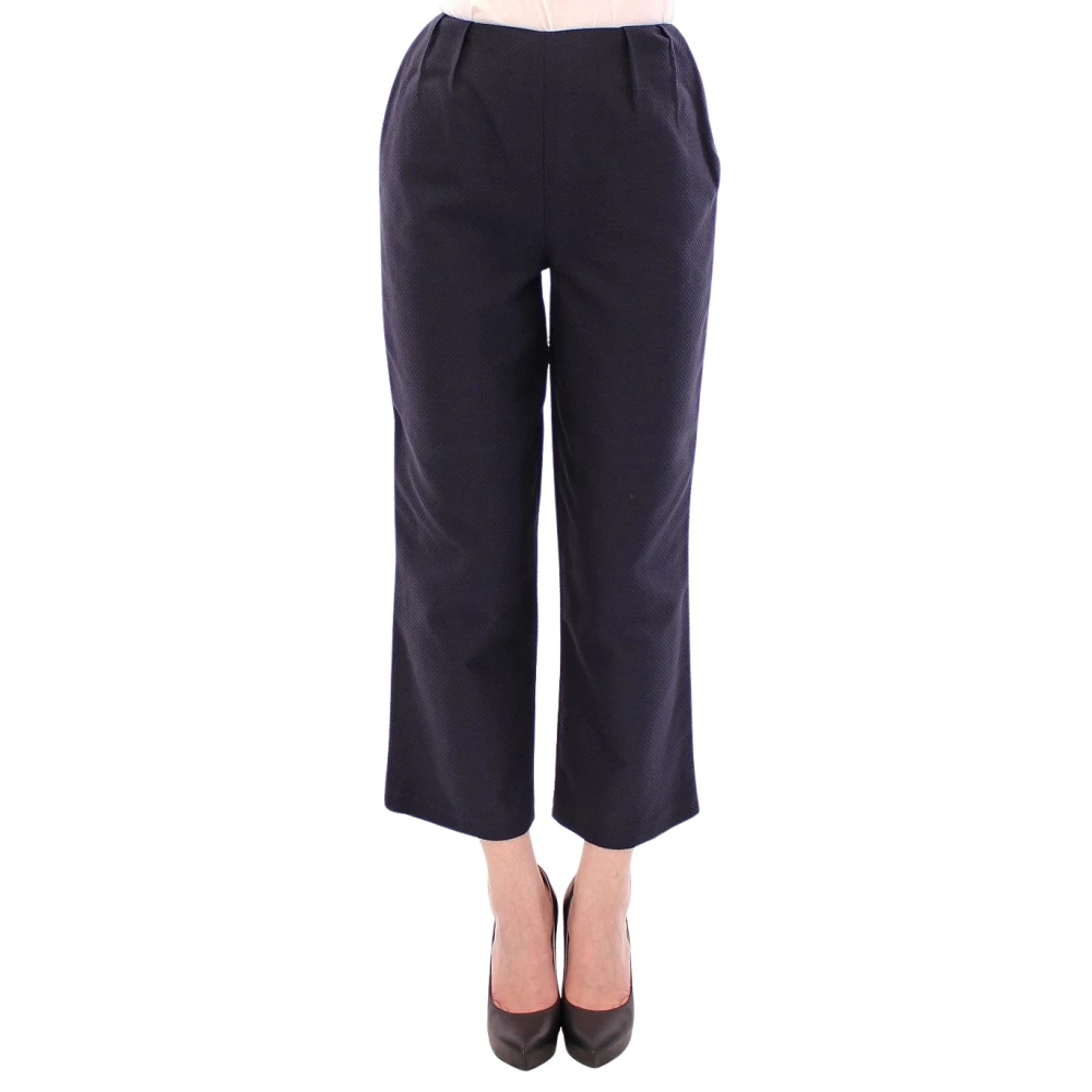 Andrea Incontri Blue Cropped Trousers, Female, S, Cropped Trousers