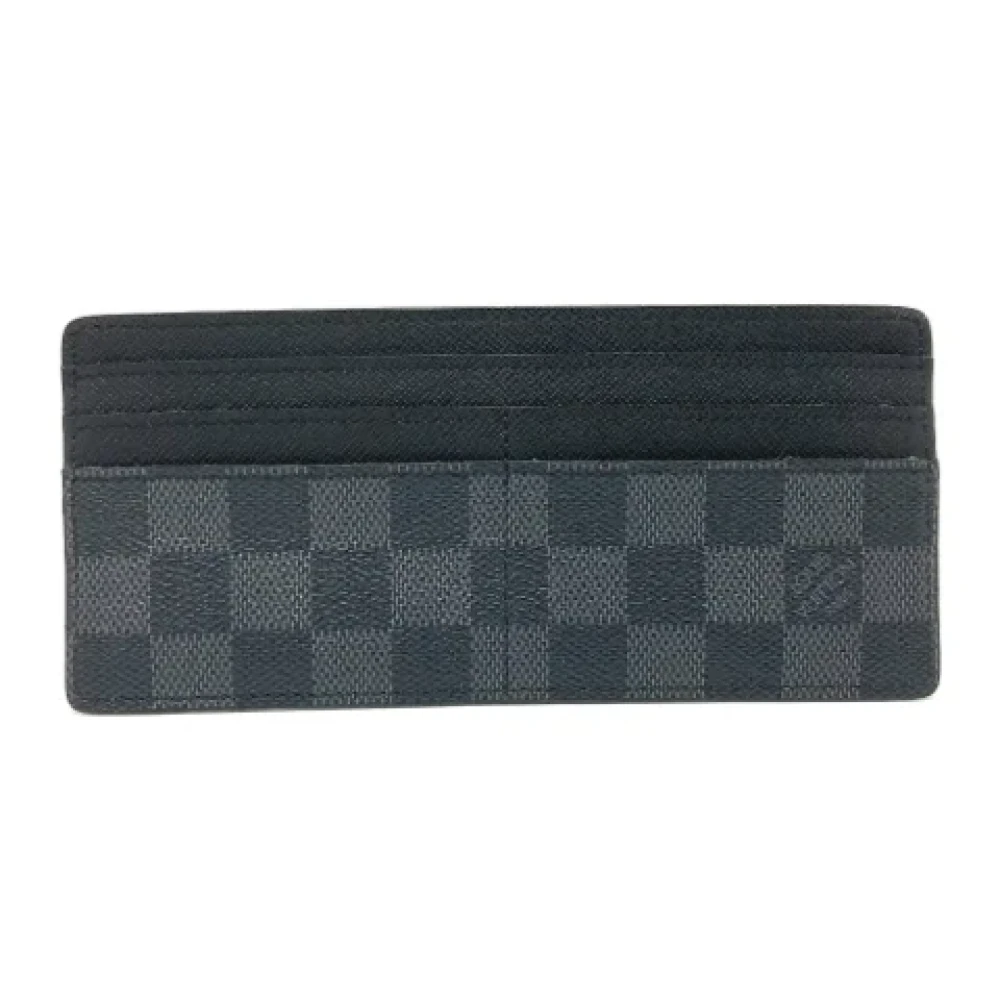 Louis Vuitton Vintage Pre-owned Fabric wallets Black Heren