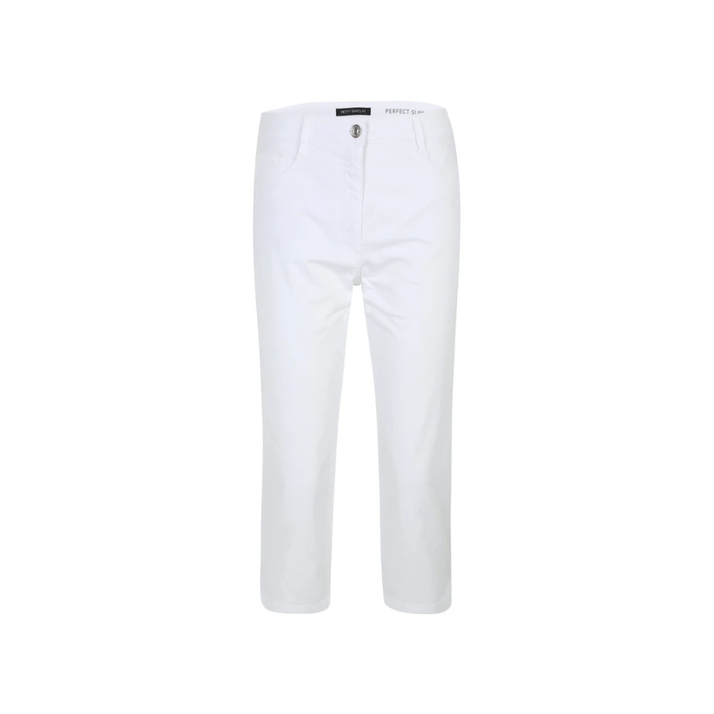 Betty Barclay Witte Stoffen Broek White Dames
