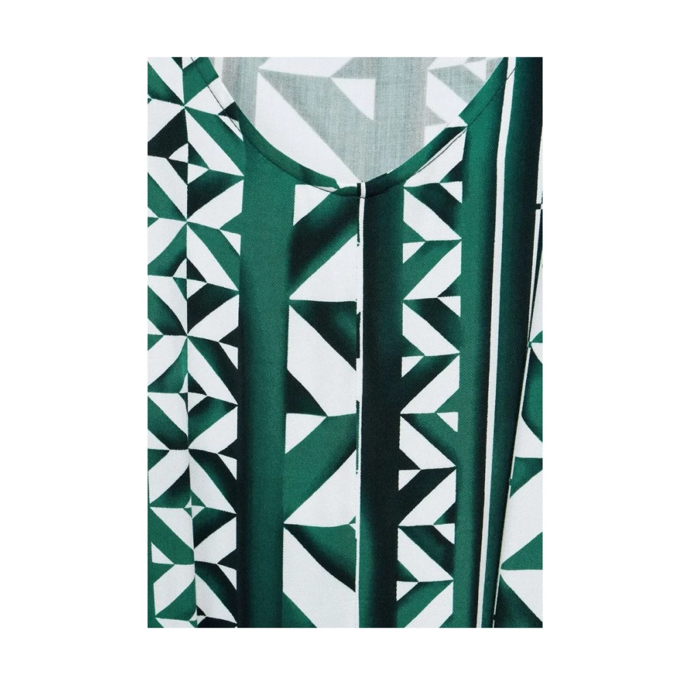 Street One Groene Viscose Jurk voor Vrouwen Green Dames