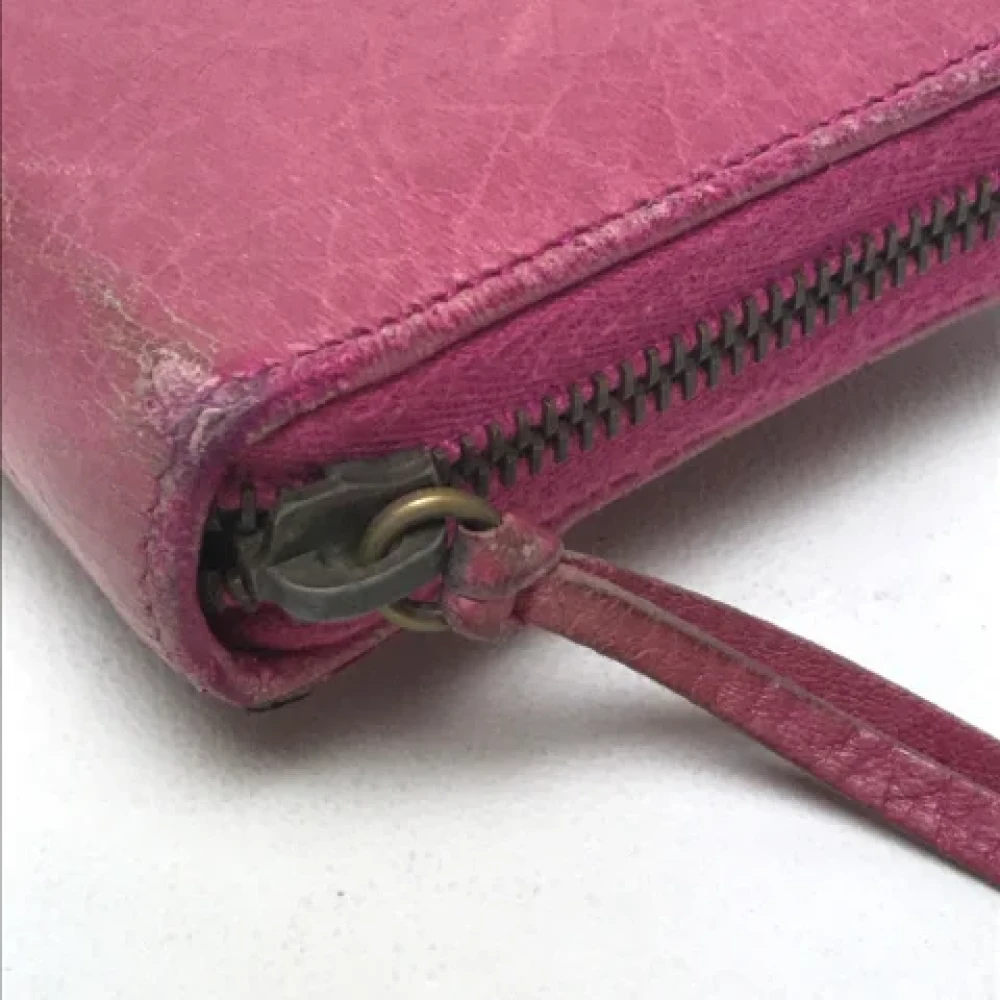 Balenciaga Vintage Pre-owned Leather wallets Pink Dames