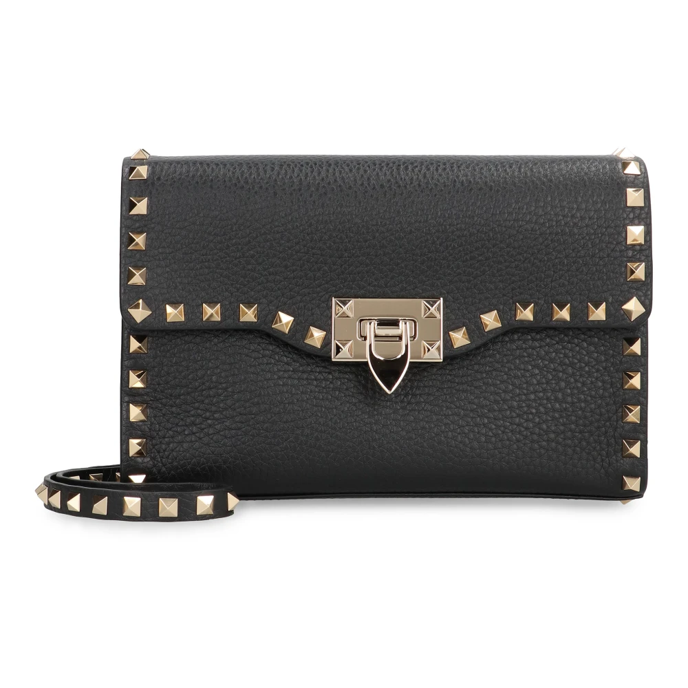 Valentino Garavani Black Small Rockstud Crossbody Bag - Female - Cross Body Bags - One Size - Bags