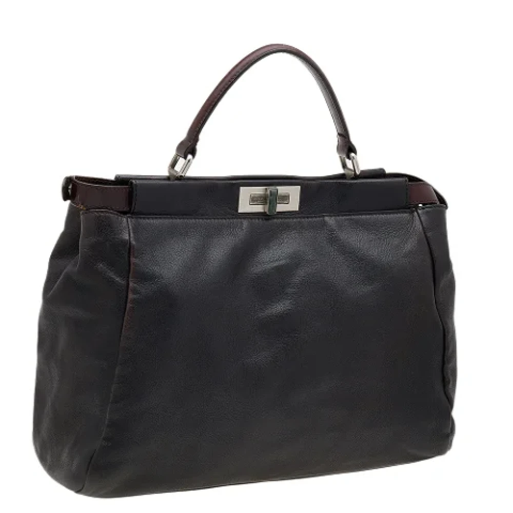 Fendi Vintage Pre-owned Leather handbags Black Dames