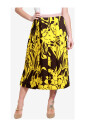jupe-midi-jaune-florale