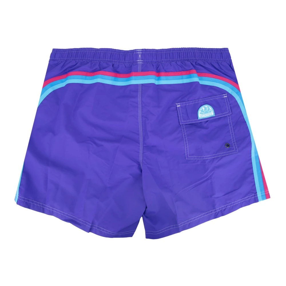 Sundek Heren Zwemshorts met Veters Purple Heren