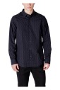 chemise-en-coton-a-pois-bleus