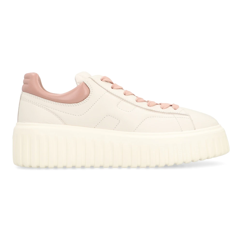 Hogan Women's White Sneakers, 6 Uk, H-Stripes Low-Top Trainers