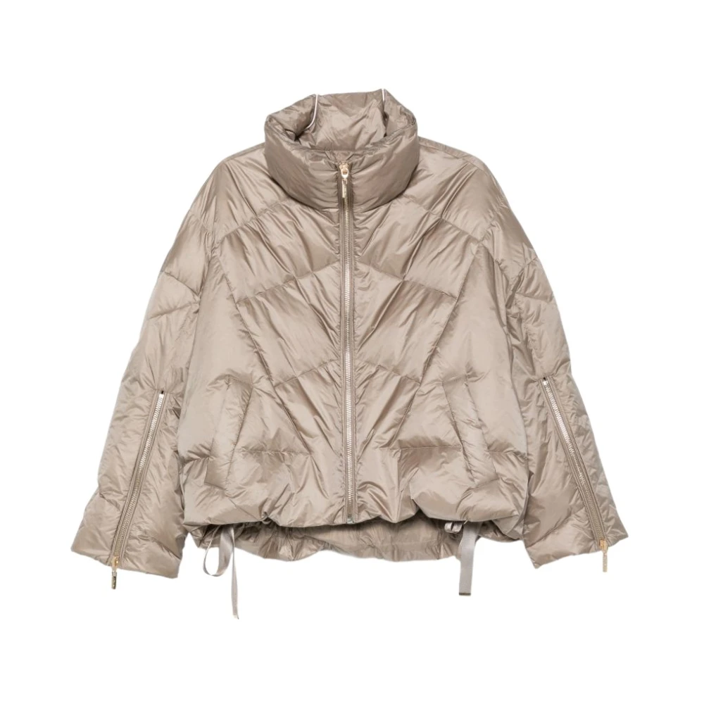 Twinset , Winter Jackets, Female, Beige, S, Quilted Jacket
