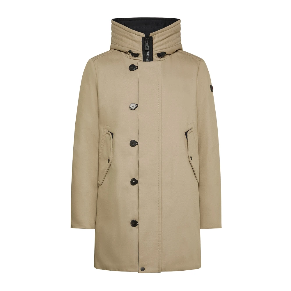 Peuterey Men's Beige High Tenacity Parka - Parkas - S - Coats