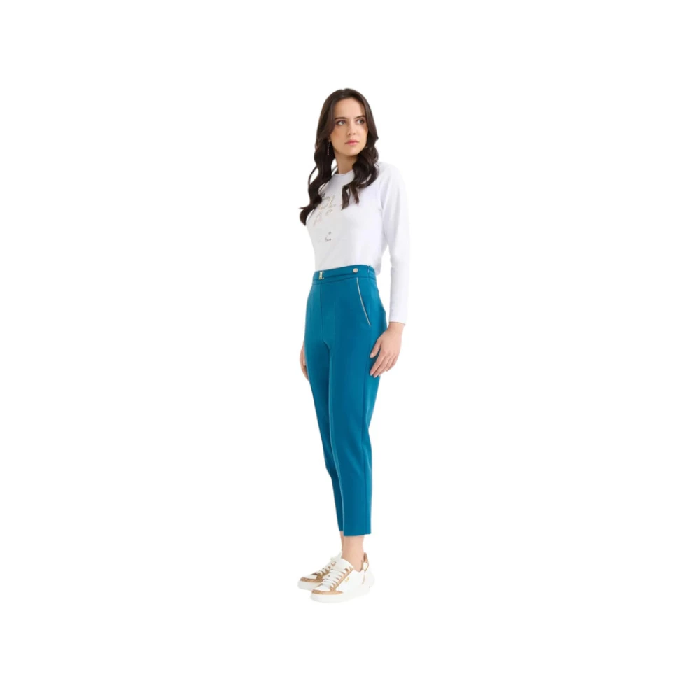 Alviero Martini 1a Classe Stijlvolle Broeken voor Mannen en Vrouwen Blue Dames