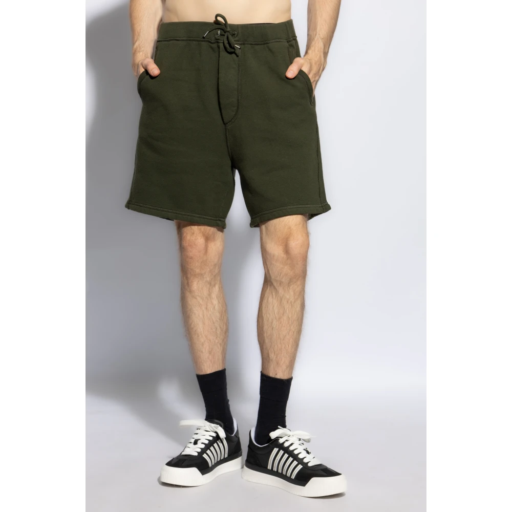Dsquared2 Shorts met logo Green Heren
