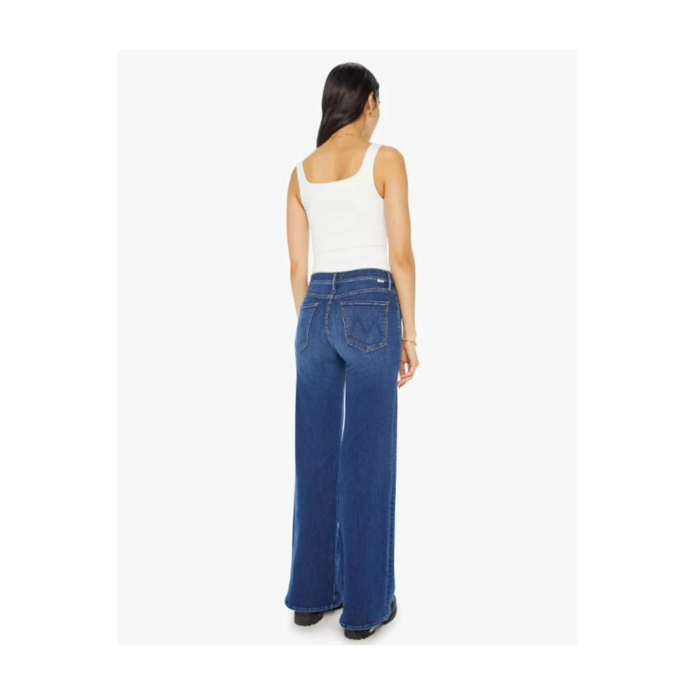 Mother Twister Sneak Blauwe Jeans Blue Dames