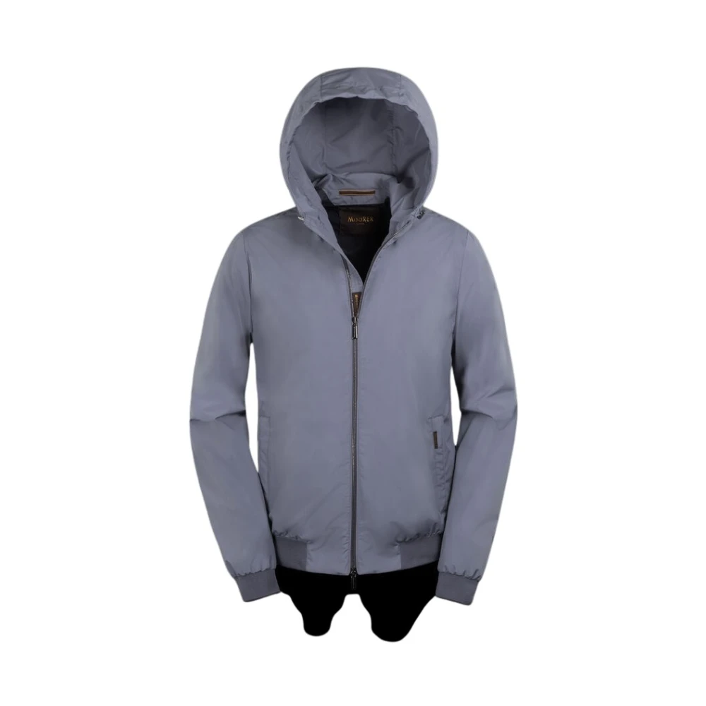 Moorer Men's Blue Light Jackets, L, Denon-Stp