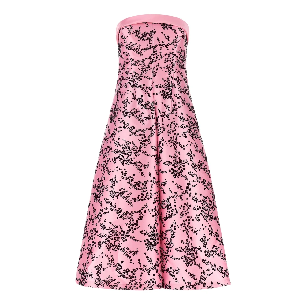 Alberta Ferretti Multicolor Bustier Midi Dress - Female - Party Dresses - Xs - Dresses