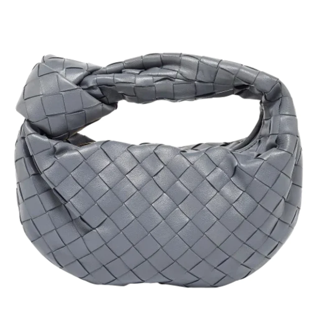 Bottega Veneta Vintage Pre-owned Leather handbags Gray Dames